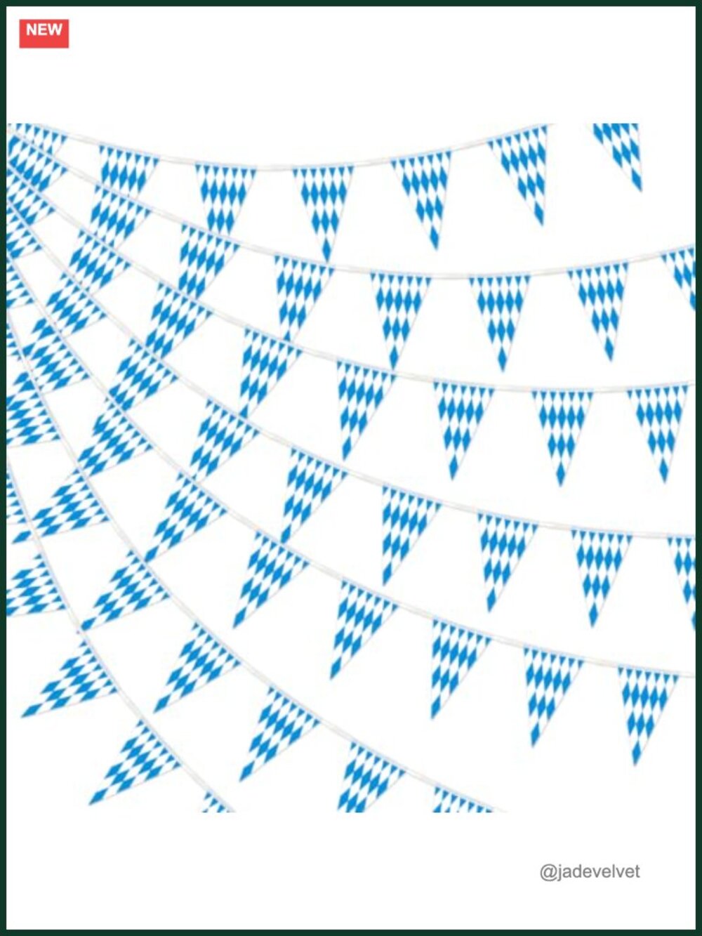 Oktoberfest Pennant Banner Set 160 Flags 263ft Bavarian Party Decor